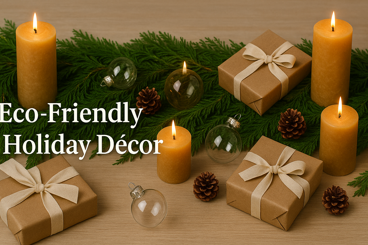 Non-Toxic & Eco-Friendly Holiday Décor: Candles, Garlands, Ornaments & Wrap