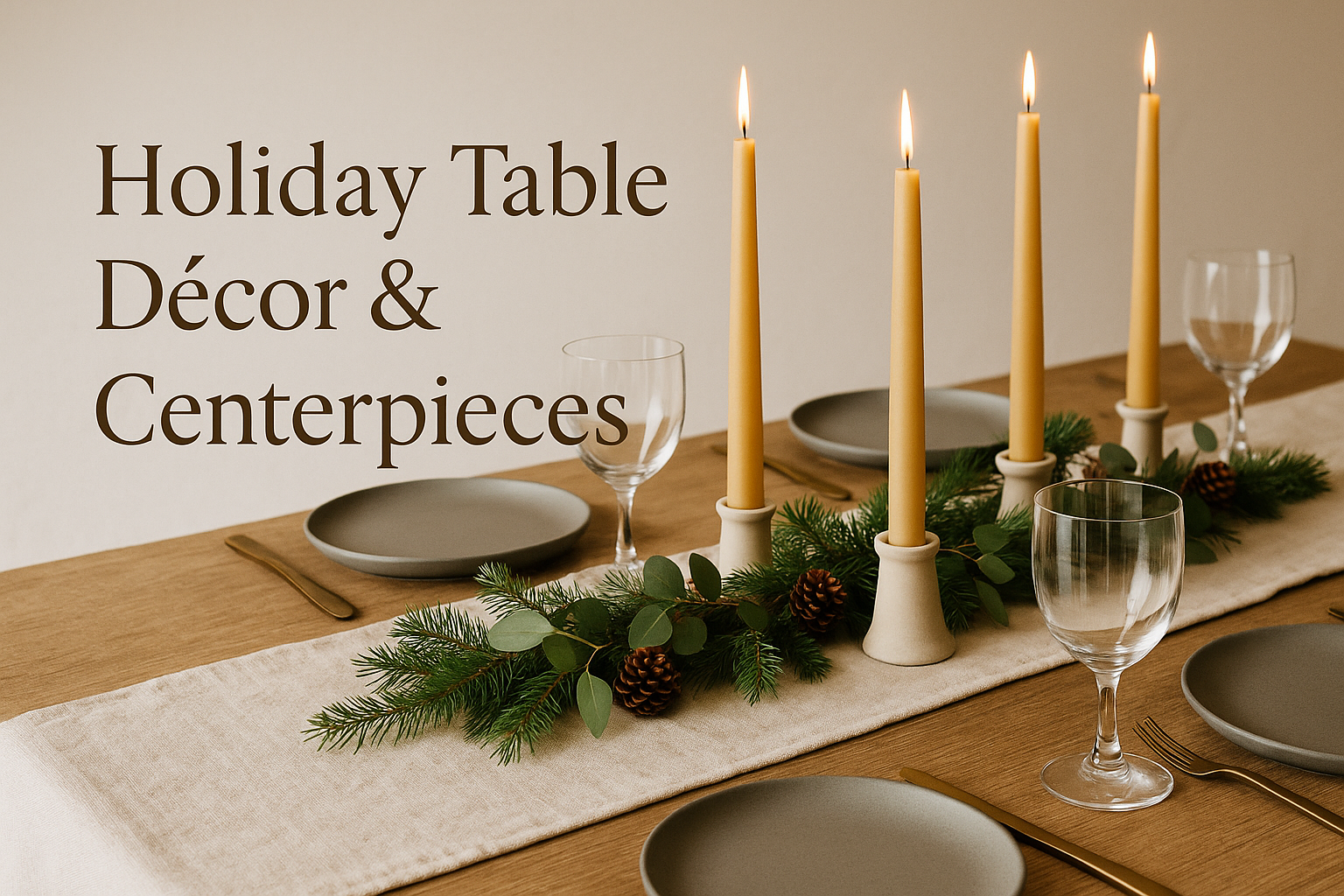 Holiday Table Décor & Centerpieces (Minimal, Cozy & Values-Led)