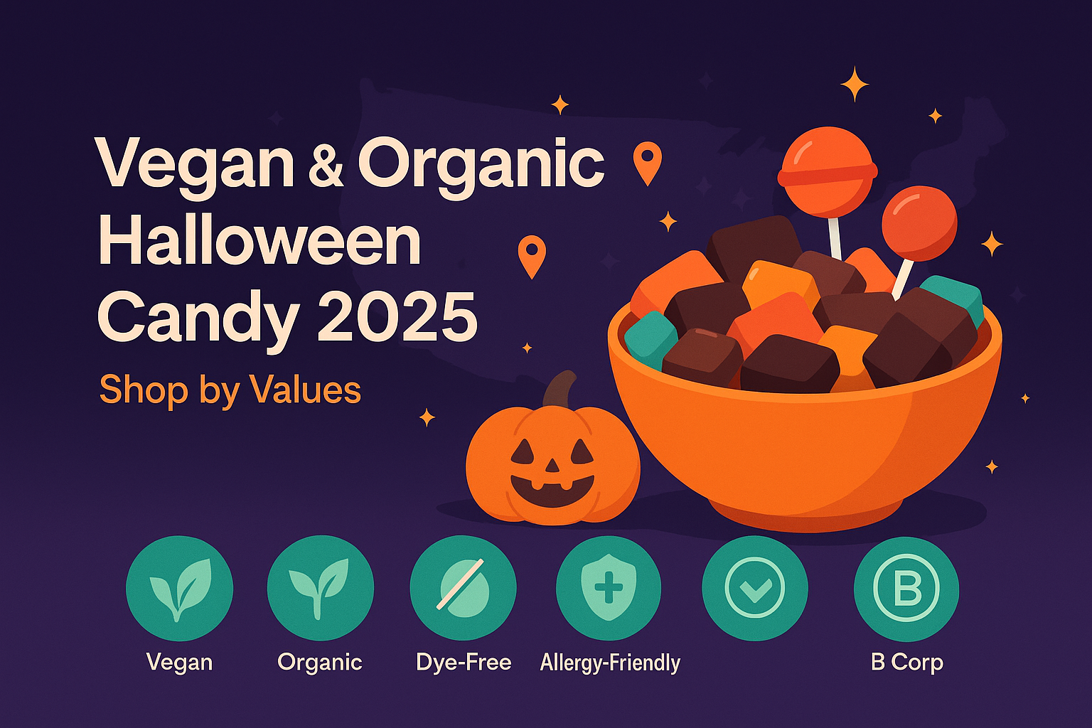 Vegan & Organic Halloween Candy 2025: Better-for-You Picks by State + Values