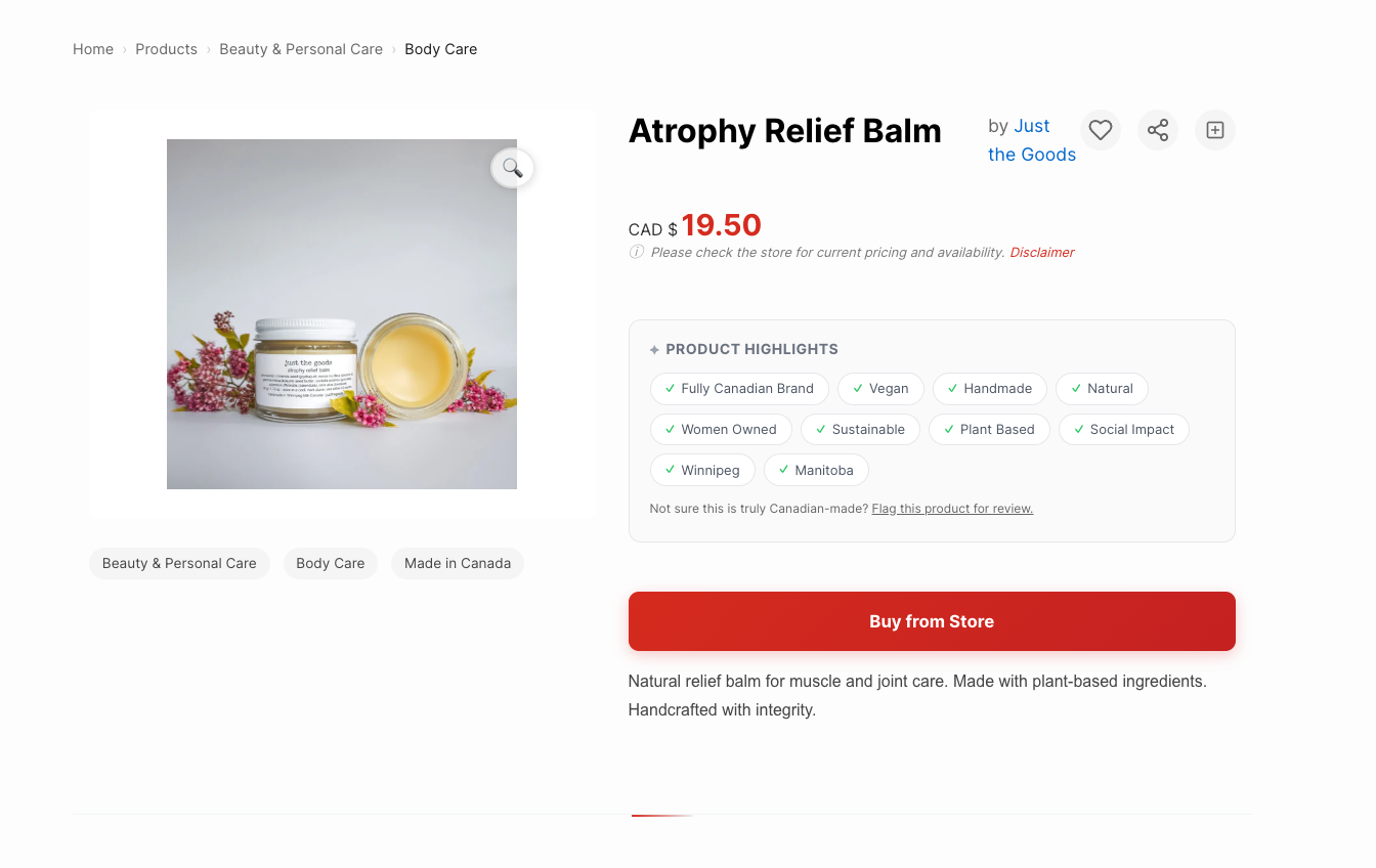 Example showing dual CTAs and coupon banner