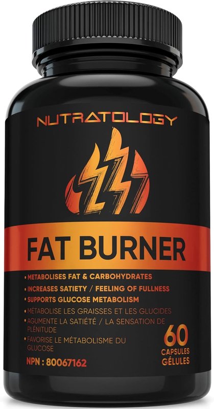 Nutratology Thermogenic Fat Burner | Canadian-Made | Metabolizes Carbohydrates & Fats - Appetite Suppressant That Helps Satiety - Weight Loss Pills for Women & Men - Keto-Friendly - 60 Capsules 60 count (Pack of 1)