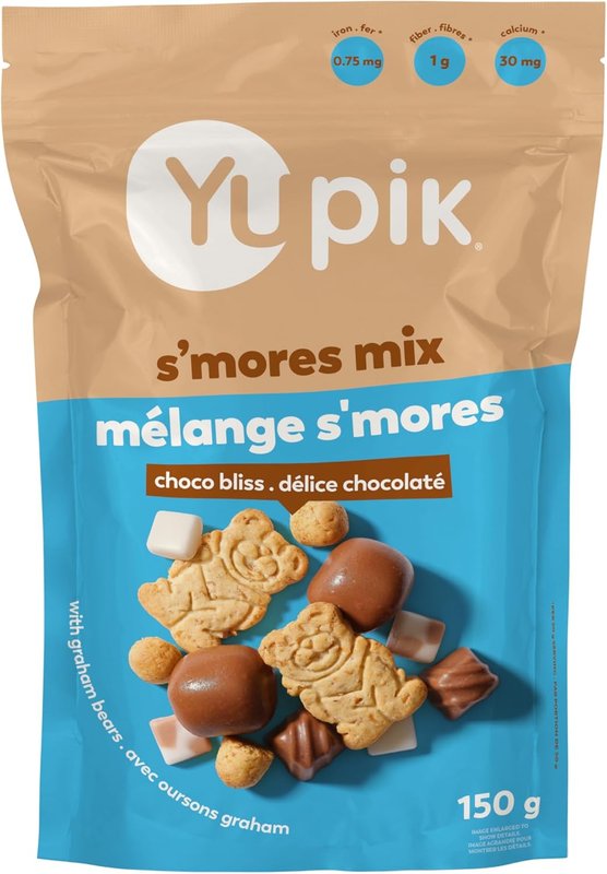 Yupik S'mores Mix, 150 g, Chocolatey Delight, Blend of Marshmallows, Chocolate Chunks & Crunchy Graham Bear Crackers, Sweet Snack, Campfire Treat, Party Snack