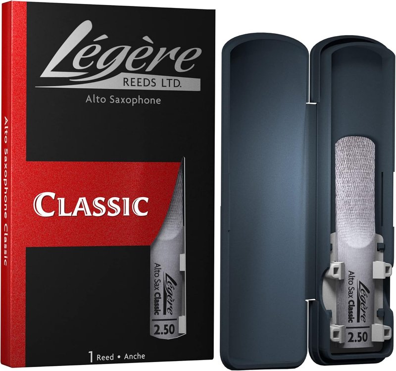 Légère Reeds - Alto Saxophone Reed, Classic, Strength 2.50 (AS2.50) - Premium Synthetic Woodwind Reed