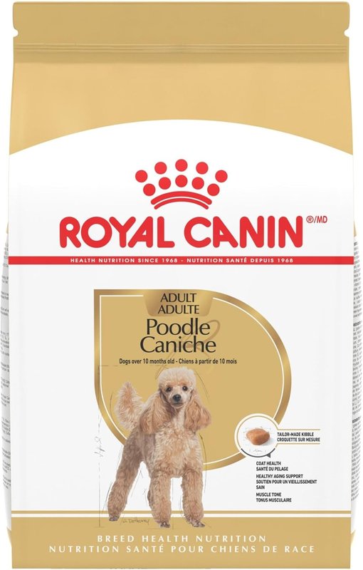 Royal Canin Poodle Adult Breed Specific Dry Dog Food, 10 lb bag 4.53 kg (Pack of 1) Adult Dry