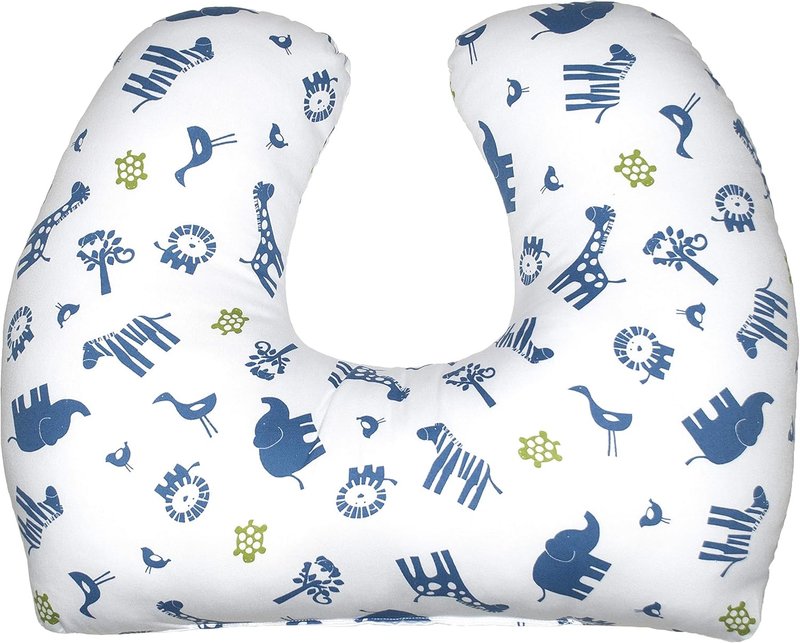 Jolly Jumper Baby Sitter Nursing Cushion - Blue/White Jungle