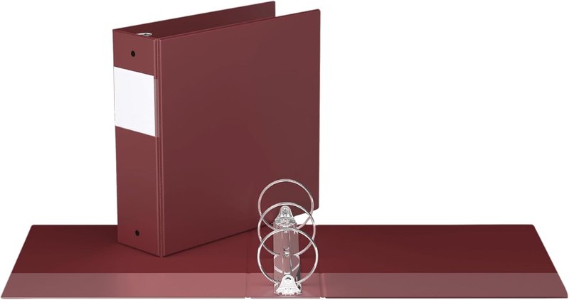 Easyview® Premium, 3" Round Ring, View Binder - Burgundy