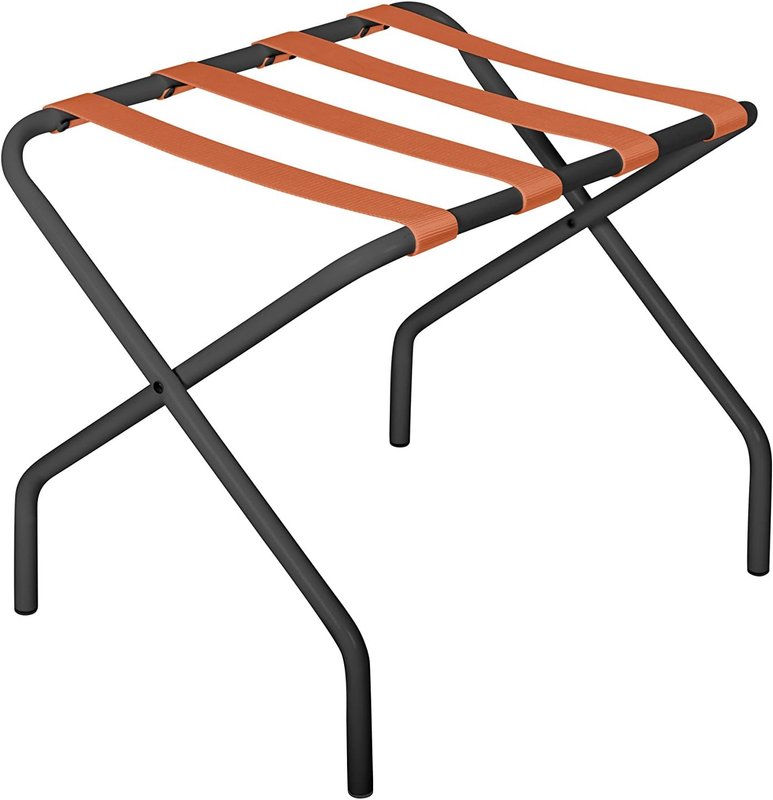 Innit Designs 13.01.10n Pamaleta Luggage Stand, Orange on Black (nylon)