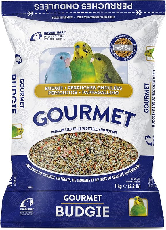 Hagen B2791 Gourmet Seed Mix for Budgies, 1 Kg 2.2-Pound