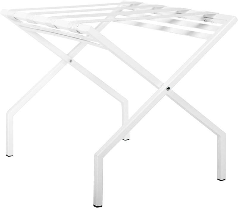 Innit Designs 11.02.02n Suba Nylon Strapped Luggage Stand, White On White (Nylon)