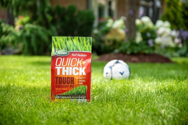 Scotts Turf Builder Quick + Thick Tough & Resilient Grass Seed Mix - 1.2kg