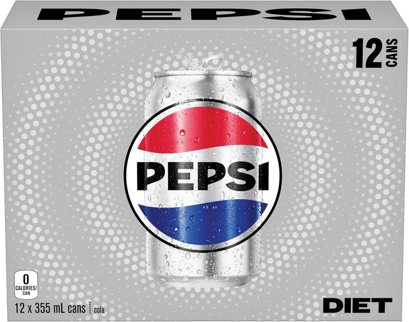 Diet Pepsi cola, 355 mL Cans, 12 Count, 1 Pack