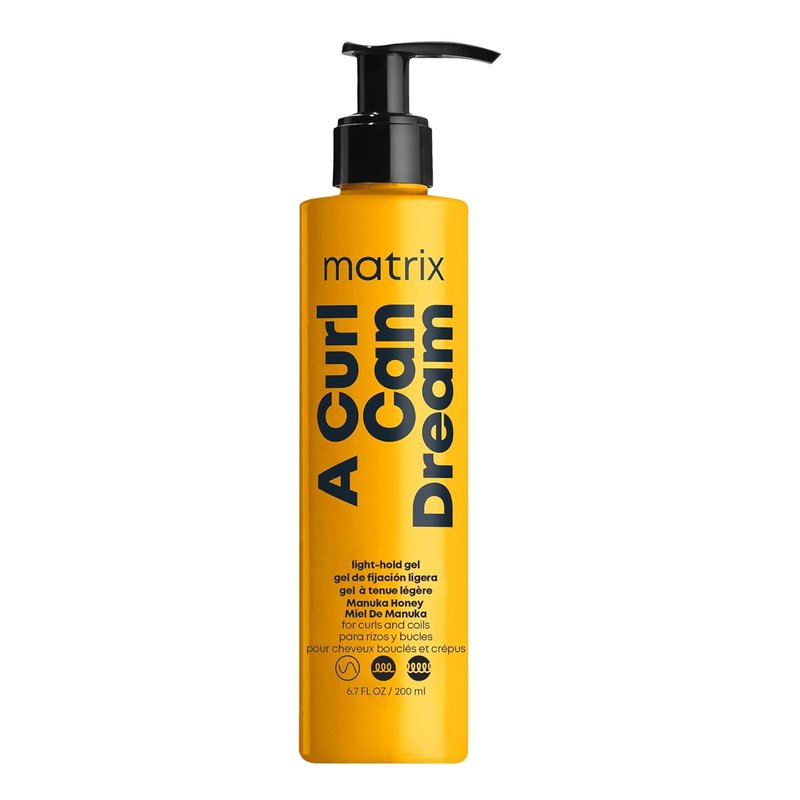 Matrix Gel, A Curl Can Dream Light Hold, Curly Hair Products, With Manuka Honey Extract, Sulfate, Paraben, Silicone Free, 200ml