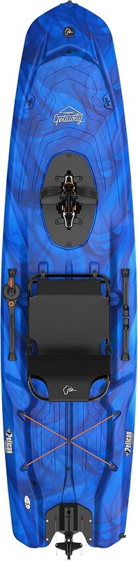 Pelican - Getaway 110 HDII Recreational Kayak- Sit-on-Top - Lightweight and Stable one Person Kayak - 11 ft