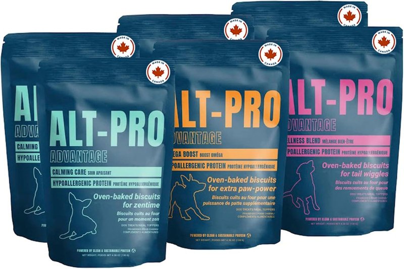 Oven-Baked Dog Biscuits Crunch Collection by ALT-PRO | Includes Omega-Boost, Calming Care and Wellness Blend Formulas | Hypoallergenic Protein | Made in Canada | 6-Pack (Includes 2 of Each Formula)