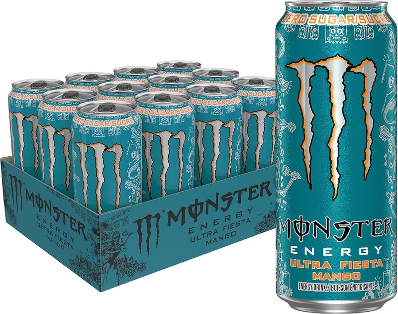 Monster Energy, Ultra Fiesta, 473mL Cans, Pack of 12