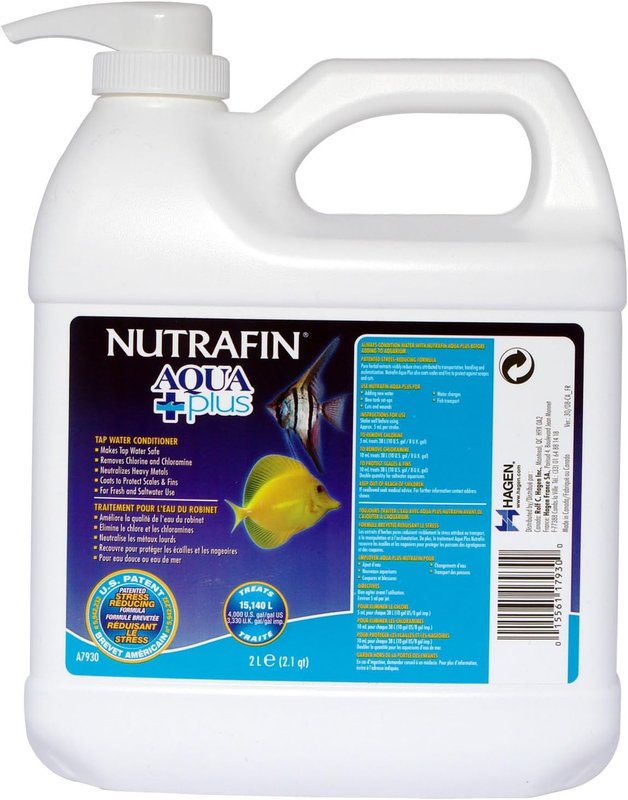 Nutrafin A7930 Aqua Plus Water Conditioner, 68-Ounce, White, 2 l (Pack of 1)