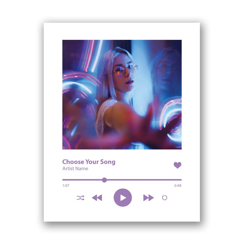 [SF Customizables] Personalized Streaming Soundtrack Music Player Print Wall Art