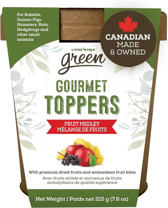 Living World Green Gourmet Toppers - Fruit Medley - 215 g (7.6 oz)