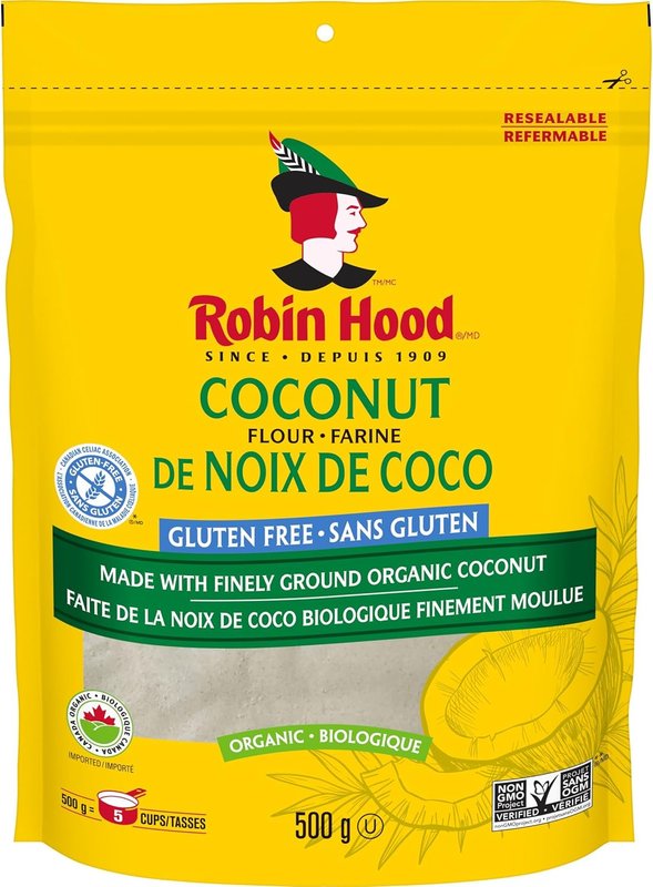 Robin Hood Organic Coconut Flour, 500g, Gluten Free 500 g (Pack of 1) COCONUT