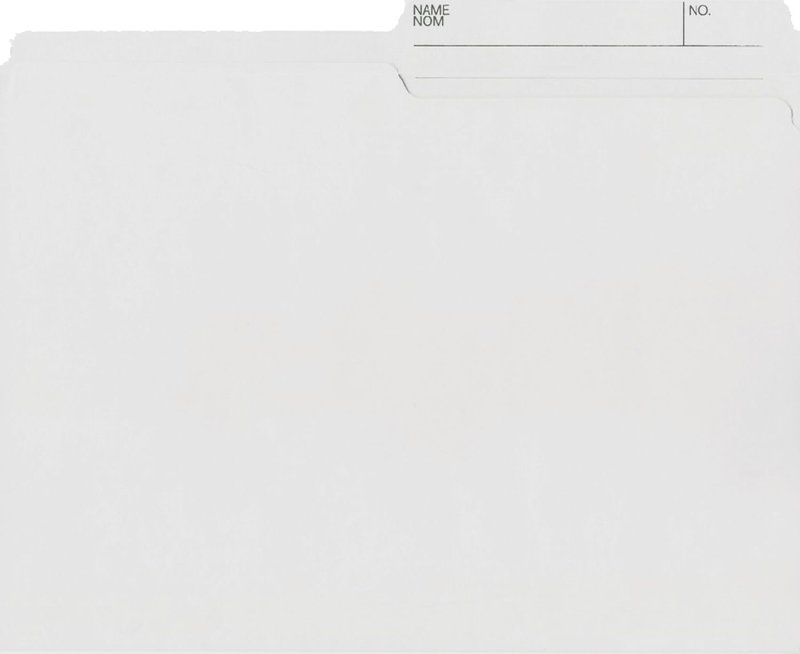 Hilroy Recycled File Folders, Letter Size, 10.5 Point, Half Cut, Reversible, Ivory, 100 Count (55269) Letter Size Ivory