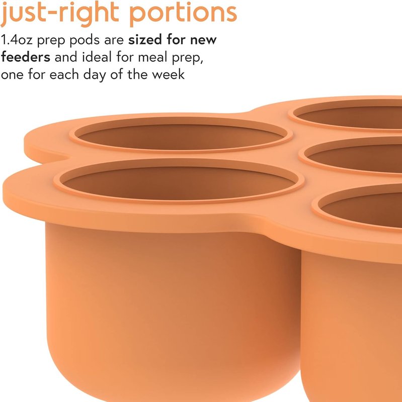 Quark Chiill Silicone Baby Food Freezer Tray with Lid - Multi-Use Baby Puree or Breast Milk Storage Container and Silicone Egg Bite Maker - 7 Perfect 40ml Portions - Microwave, Oven & Dishwasher Safe