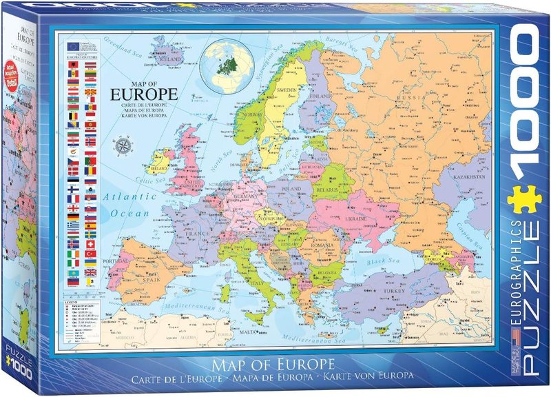 Eurographics 6000-0789 Map of Europe 1000-Piece Puzzle