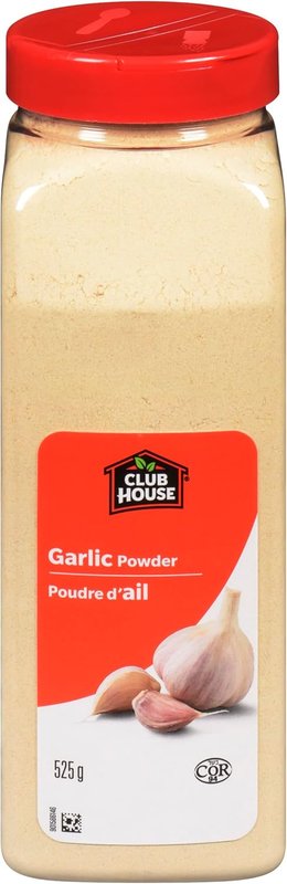 Club House Garlic Powder, Kosher, Perfect Compliment To Your Casseroles, Soups, Stews & Sauces For Meat Vegetables, Full-Bodied Aroma With A Pungent & Savoury Flavour, 525G