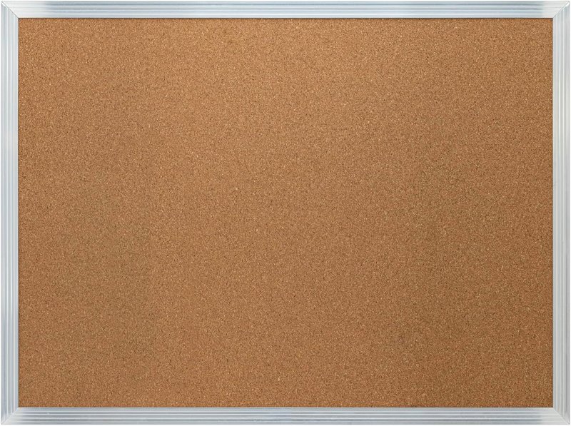 Quartet Economy Cork Bulletin Board - 24" x 18" Large Framed Cork Board for Walls, Offices, Vision Board - Aluminum Frame (3413836124) 24" x 18" Aluminum Frame