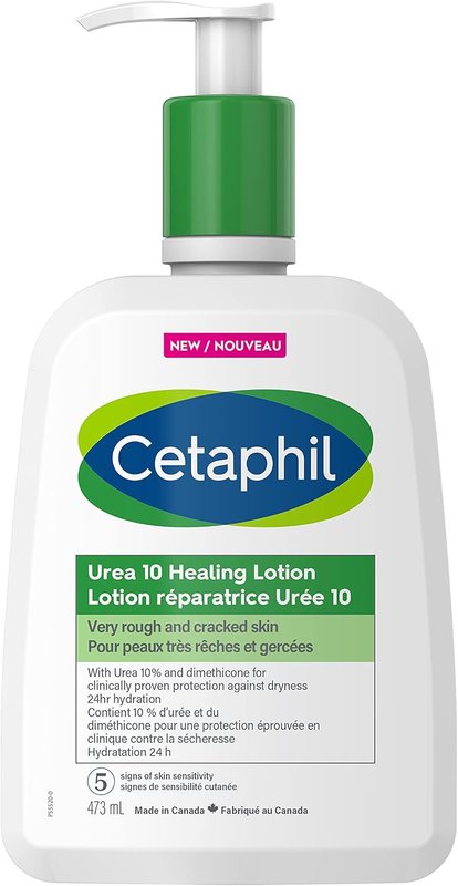 Cetaphil Urea 10 Lotion, 473ml, Dermatologist Recommended (Packaging May Vary) Urea 10 Healing Lotion