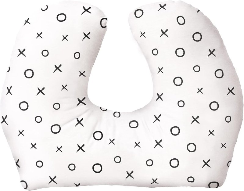 Jolly Jumper Baby Sitter Nursing Cushion - Hugs & Kisses - Black & White