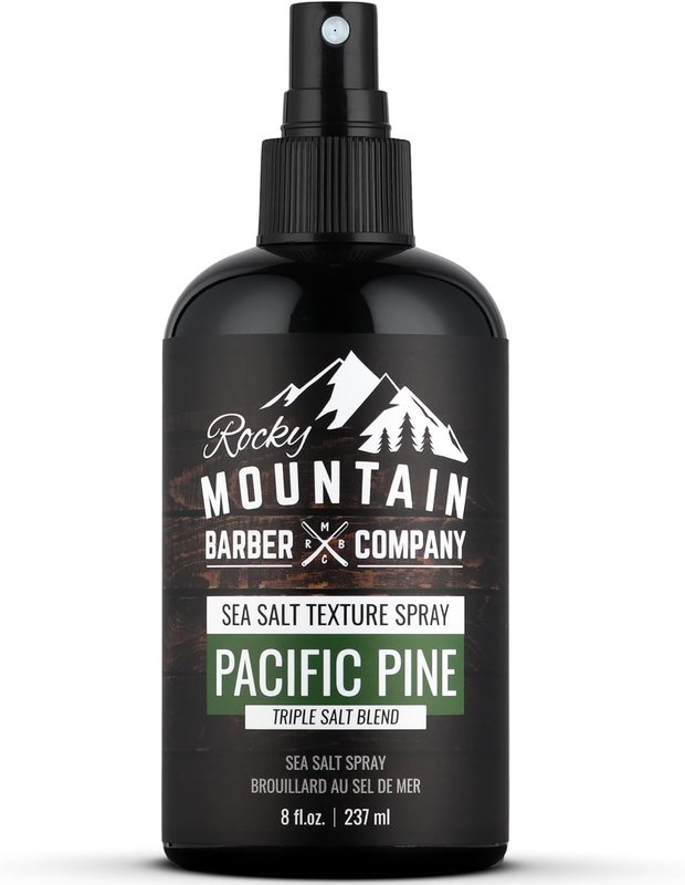 Sea Salt Spray for Hair for Men - Made in Canada - Adds Volume, Texture and a Light Hold to Your Hair - For All Hair Types - Triple Salt Blend - 8 oz