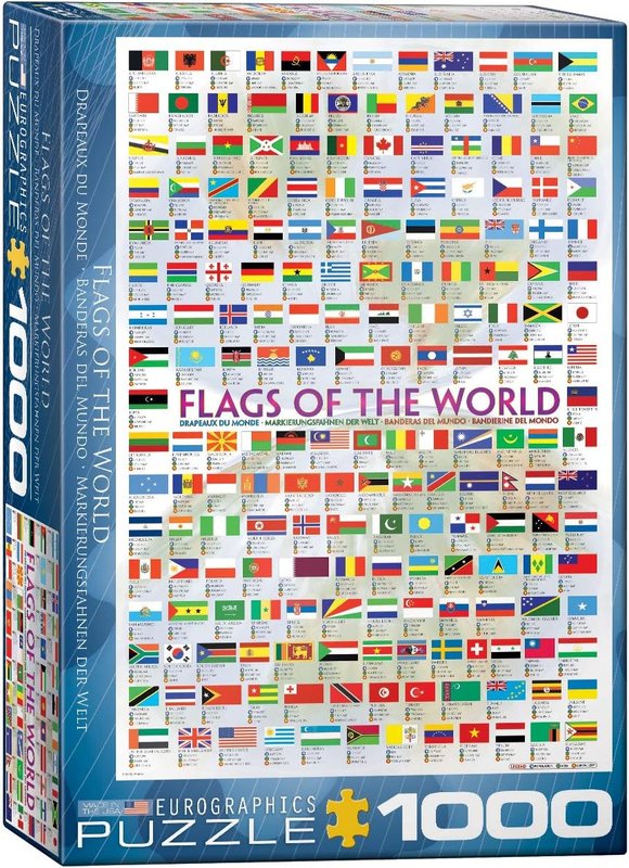 Eurographics 6000-0128 Flags of The World 1000-Piece Puzzle