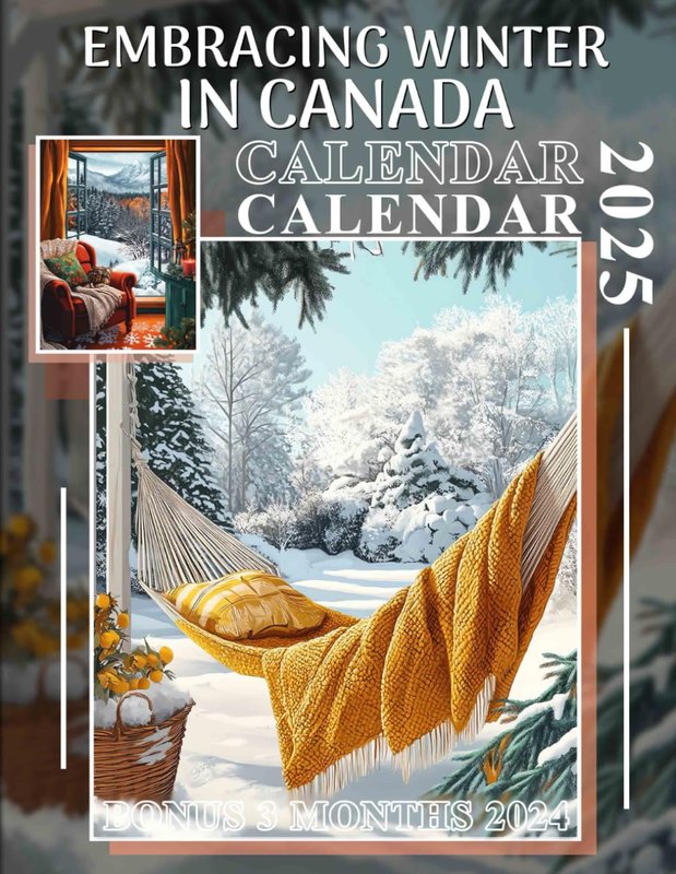 Cleo Rowe Embracing Winter in Canada Calendar 2025: 15 Months of Canadian Winter Wonders October 2024 to December 2025 Capturing Stunning Scenes of Winter in Canada Perfect for Planning and Organizing in Large Size 8.5 x 11 Ideal Gifts