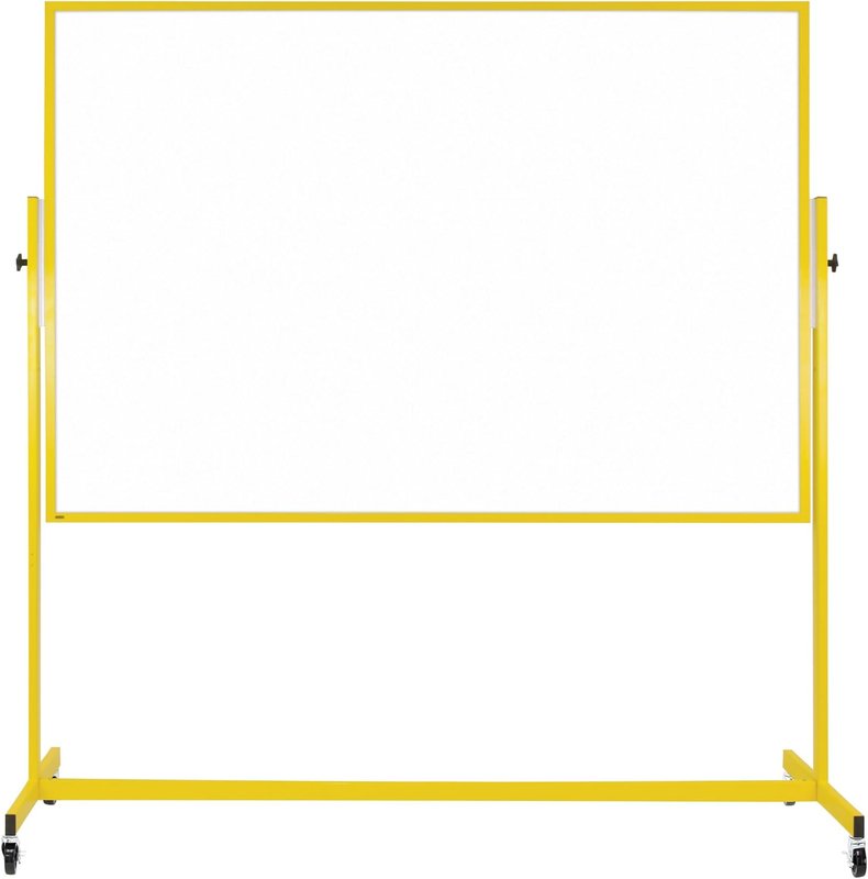 Quartet 6447415871 Industrial Magnetic Reversible Mobile Easel, 6x4', with Heavy Duty Caster Wheels