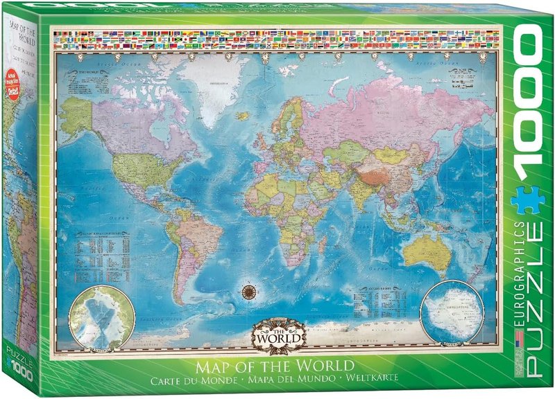 Eurographics 6000-0557 Map of The World Puzzle (1000-Piece)