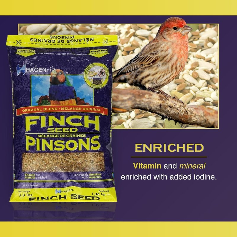 Hagen Finch Staple VME Seed, 25-Pound