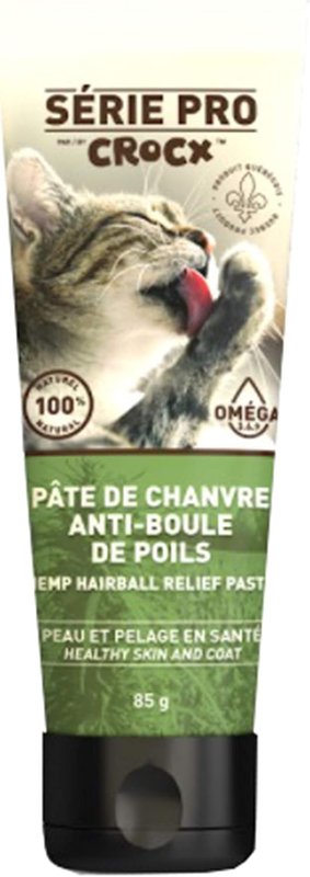 Hemp Hairball Relief Paste for Cats and Kittens Crocx Serie Pro
