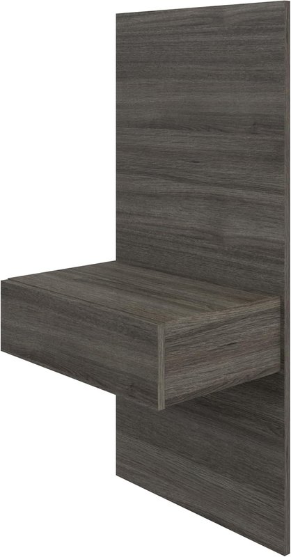 Nexera Milano Floating Nightstand Extension Panel Set of 2, Brown