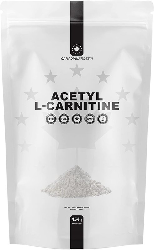 Canadian Protein Acetyl L-Carnitine Amino Acid Powder 454g | 454 Servings of Nootropic, Cognitive Enhancer, Improved Memory, Mood Support, Increased Metabolism, Muscular Endurance, Reduce Fatigue