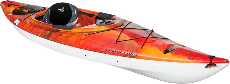 Pelican Sprint 120XR - Sit-in Kayak - Recreational Performance Kayak - Lightweight one Person - 12 ft Lava