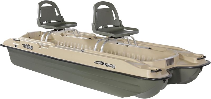 Pelican - Bass Raider 10E Angler Fishing Boat - 10.2 ft.- Khaki/Beige