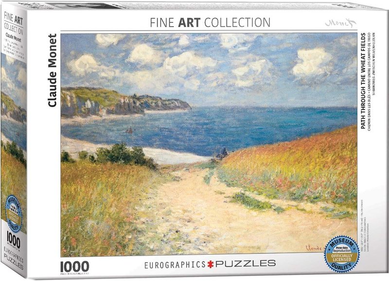 Eurographics 6000-1499 Chemin Dans Les Bles by Claude Monet 1000-Piece Puzzle