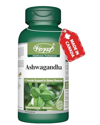 VORST Ashwagandha Supplement 1000mg Per Serving (500mg Per Capsule) 60 Capsules 1.5% Withanolides | Stress Relief | Withania Somnifera Root Powder Extract Non-GMO | For Men & Women | 1 Bottle