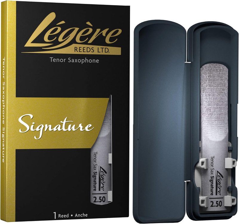 Légère Reeds - Tenor Saxophone Reed, Signature, Strength 2.50 (TSG2.50) - Premium Synthetic Woodwind Reed