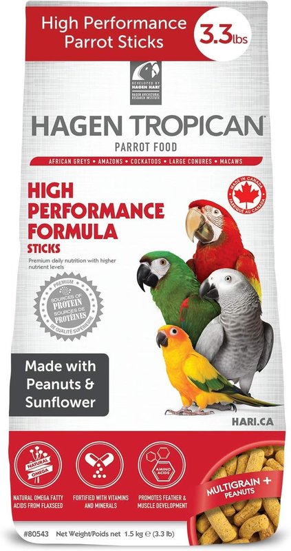 Tropican High Performance Sticks and Biscuits for Parrots (Sticks, 3.3 lb)
