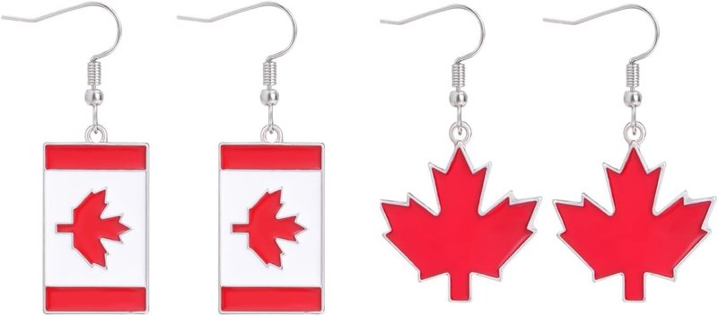 Canada Day Earrings for Women Canada Souvenirs Earrings Canada Flag Earrings Maple Leaf Earrings Canada Day Decorations Canadian Souvenirs Gifts for Women Girls Style-a
