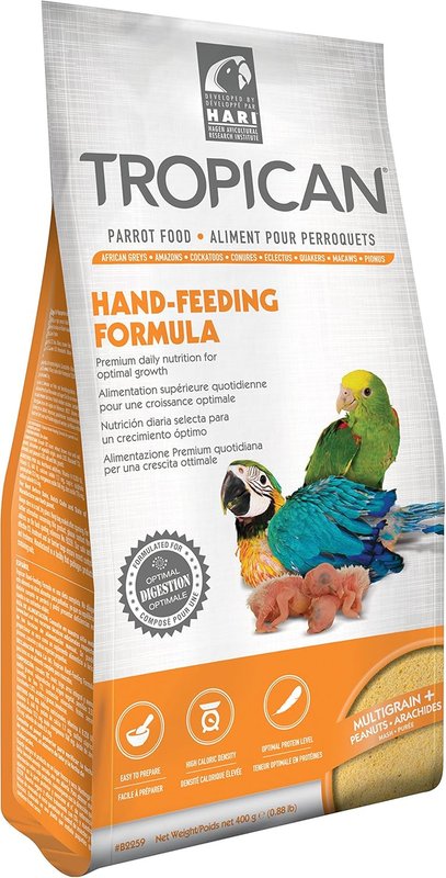 Tropican Hand-Feeding Formula - 400 g (0.88 lb) 1 g (Pack of 400)