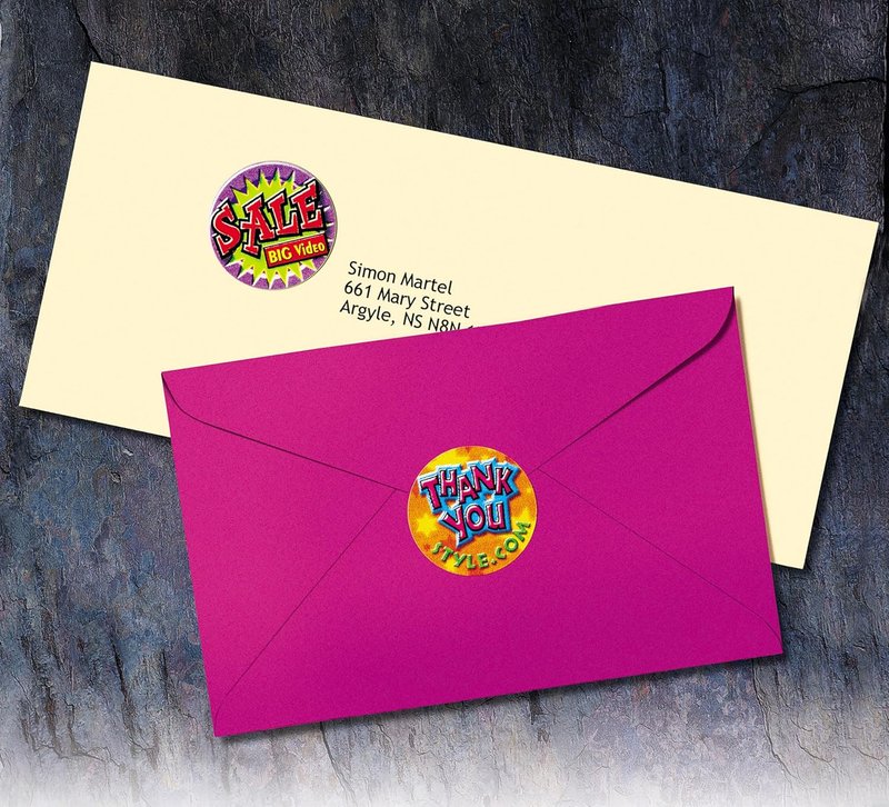 Avery White Round Labels, 1.5" Diameter Permanent Labels, Print-to-The-Edge, 20UP High Visibility Printable Labels, for Laser/Inkjet Printers, 400 Labels, Permanent (8293), Made in Canada