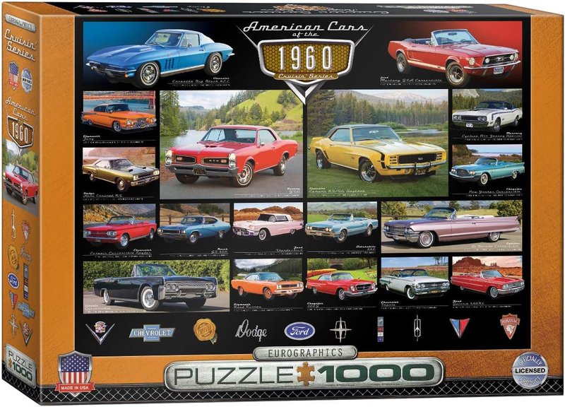 1960's Cruisin' Classics Jigsaw Puzzle (1000-Piece)