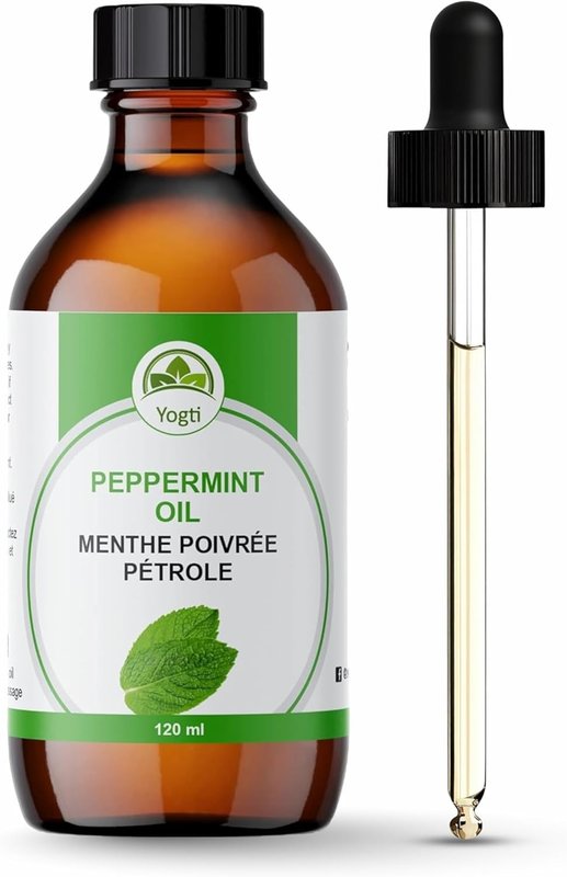 Yogti [Canadian Brand] Peppermint Oil with Dropper, 120 ml (Pack of 1)